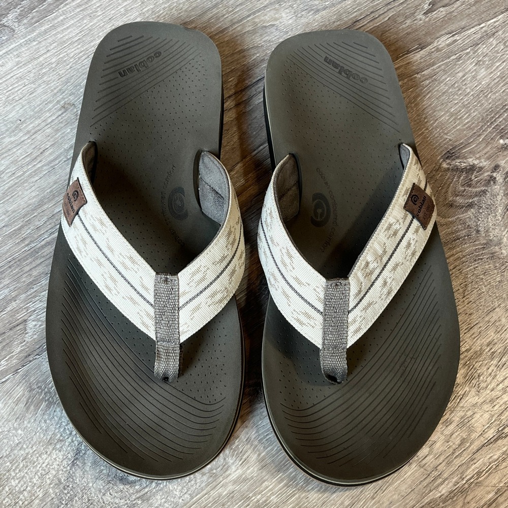 Cobian ARV2 Mens Brown Tan Comfort Flip Flop Thong Sandals Arch Support Size 12